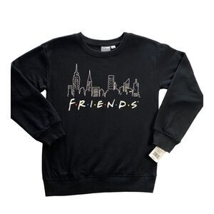 FRIENDS GIRLS Size M(8) Cityscape Fleece Crew Sweatshirt
